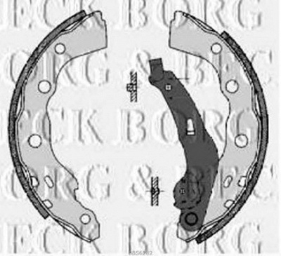 BORG & BECK bbs6282 -  Комплект тормозных колодок